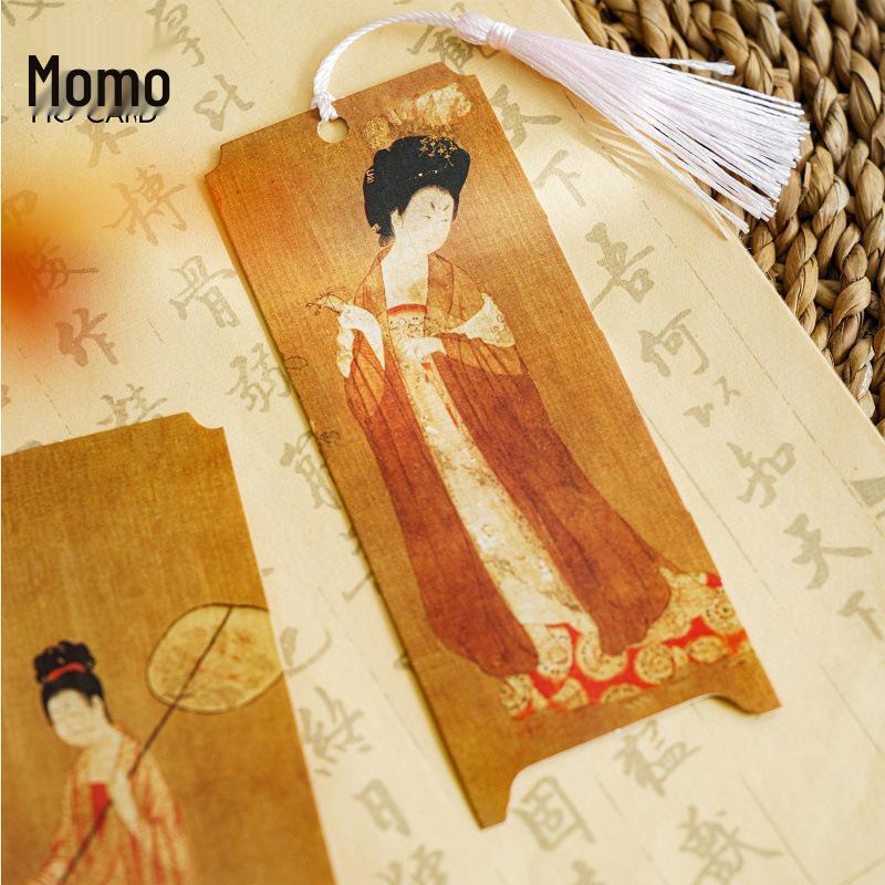 Mo Mo Folding Screen Bookmark: Chinese Calligraphy & Ancient Paintings, Double-Sided Design (Lantingji Xu Series)