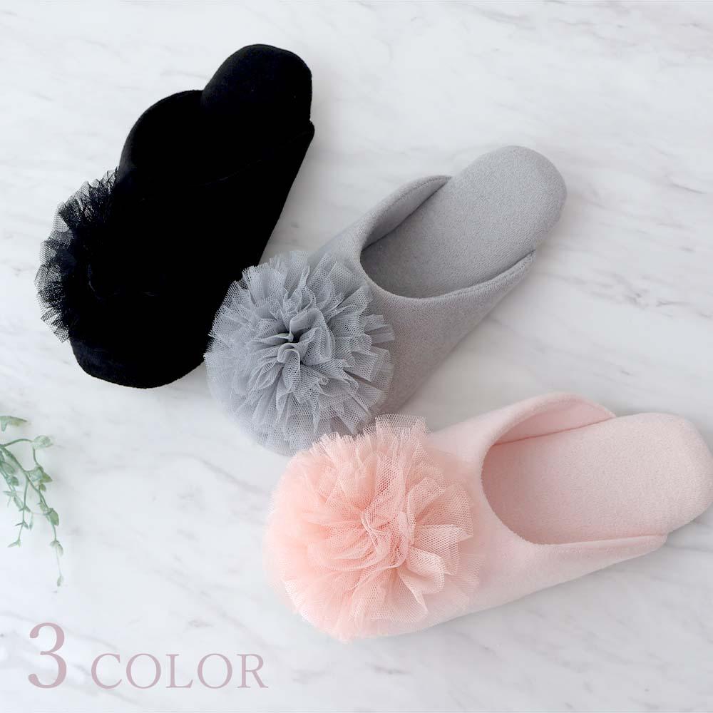 

Cute Slippers Tutu Lace Room Shoes Stylish Black Pink Gray Princess Rose Miscellaneous Flower Motif Rose Gift Indoor Present Ladies Women s Gorgeous