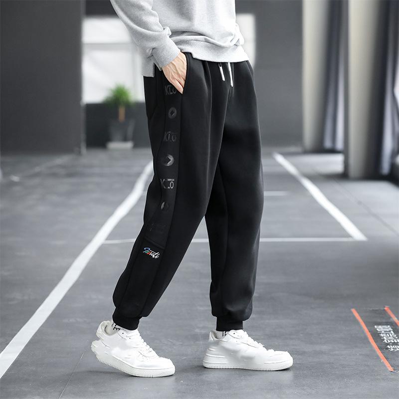 Men's Plus Size Running Fitness Pants Sweatpants Loose Letter Printed Sweatpants