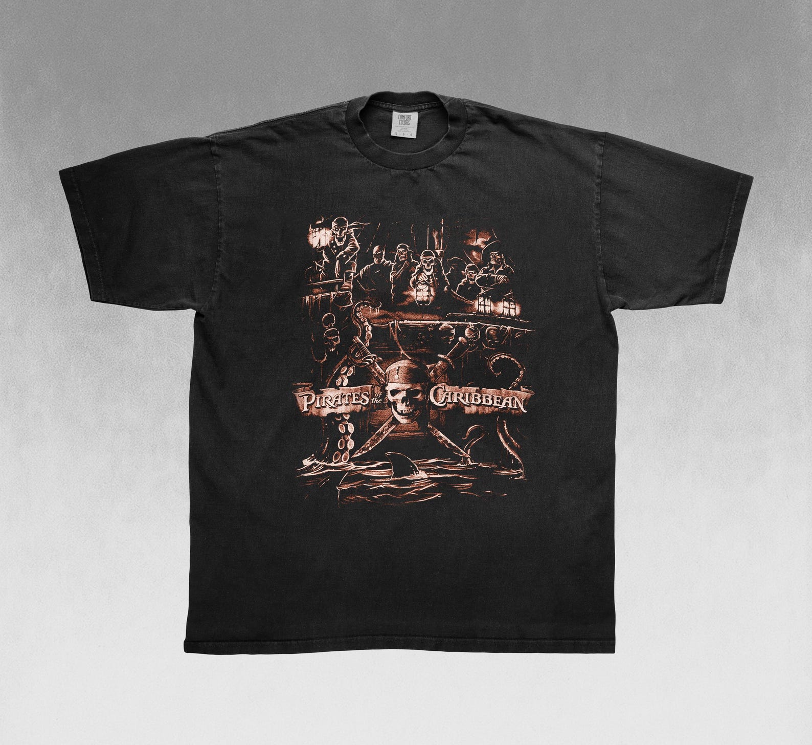 Vintage Pirates of the Caribbean T-Shirt, Retro 90s Pirates Tee 3XL