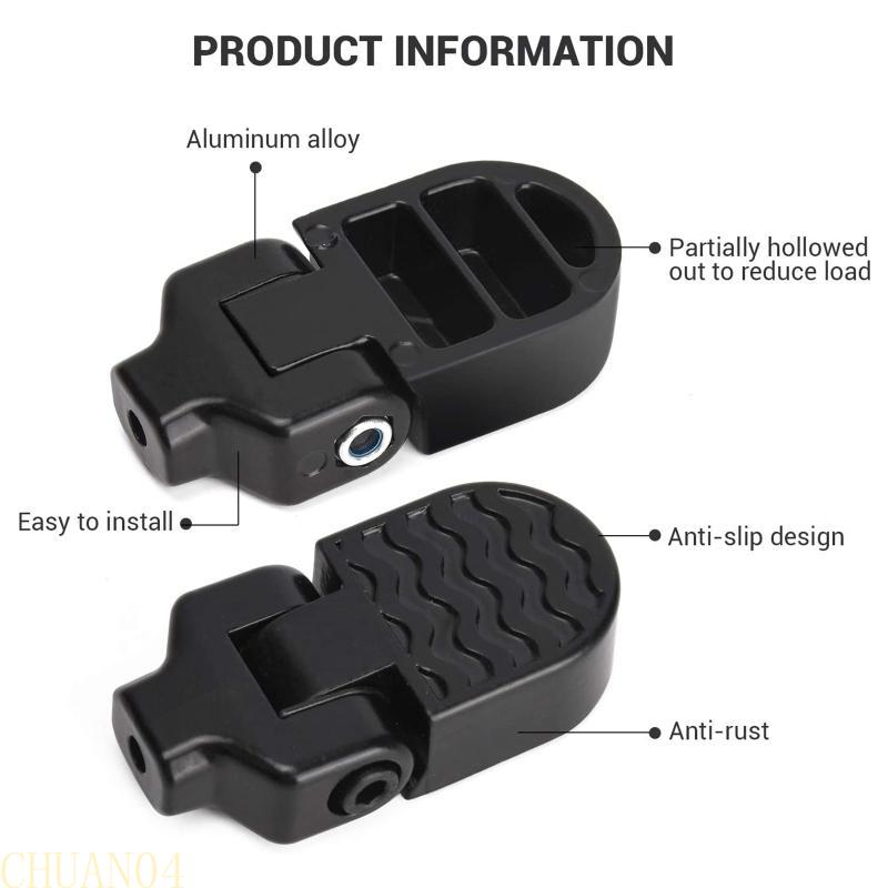 A1A2 1 Pair Folding Mountain Bike Rear Pedals Electric Bike Pedals Set Mini Bike Design Bicycle Components and Parts