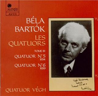 

CD VEGH - Bartok;Quartets 5&6 E7719 Astrée Auvidis 1986 France Classical Used