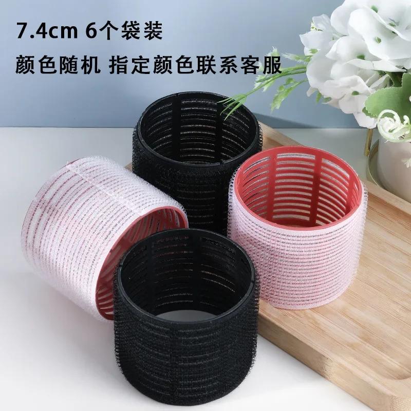 6Pcs Hair Rollers Heatless Curlers No Heat Hair Bangs Volume Salon Hairdressing Curlers Sticky Hair Styling Tool
