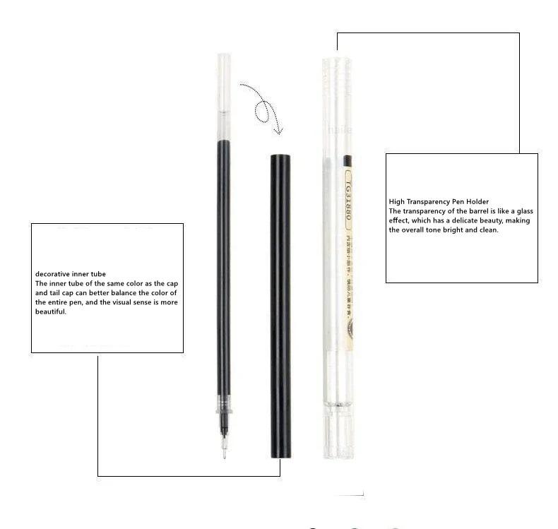 54 Stück/Set Japan Fine Point Stift 0,35mm Schwarz Blau Rot Tinte Gelstift Kugelschreiber Schule Büro Schüler Schreiben Schreibwaren Bedarf