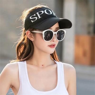 Sommer Unifarbene Leere Oberseite Outdoor Radsport Sonnenschutz Baseballkappe Für Damen Entenschnabelkappe