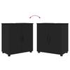 Bathroom Furniture Set 5 Pcs Black Engineered Wood & Metal