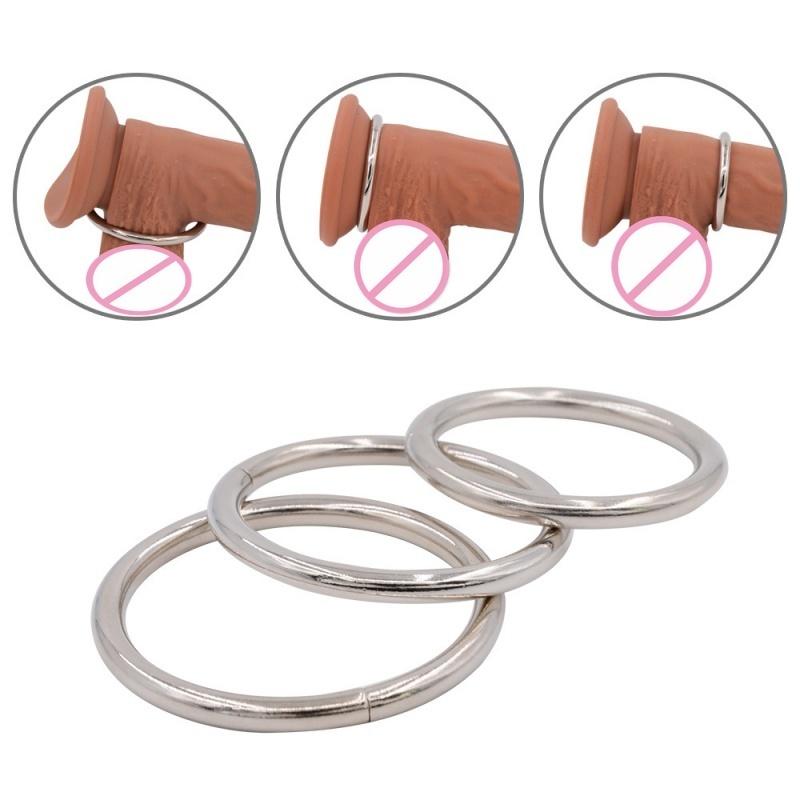 Metal Penis Lock Ring Bondage Bdsm Intimate Goods Sex Toys For Men Gay Cock Ring Delayed Ejaculation Adult Games Erotic Products
