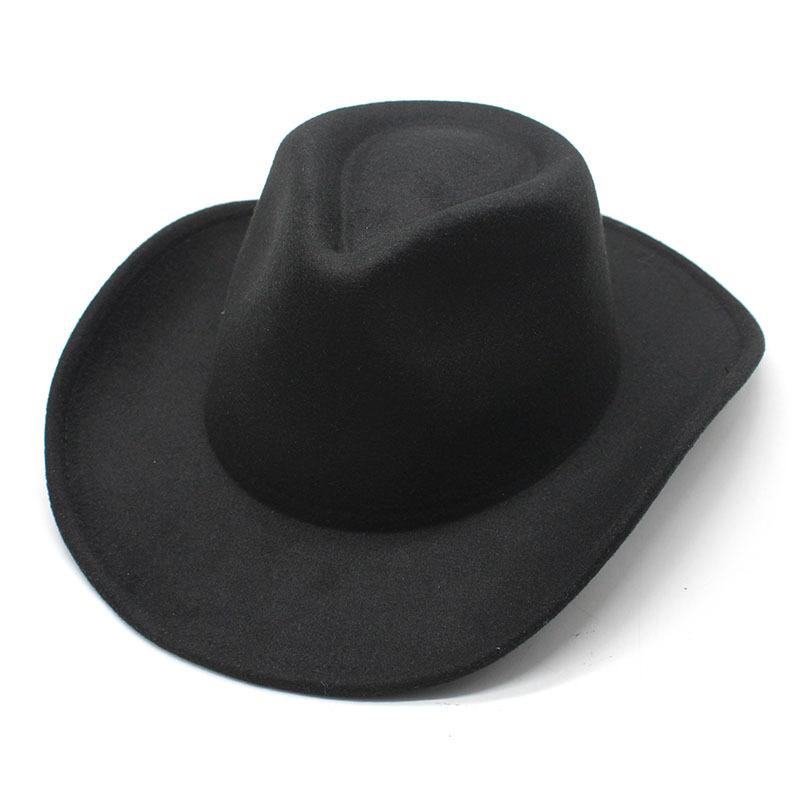 JYL TS DIY Classic  Cowboy Hat Western Riding Cap  Felt