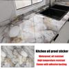 40cm Marble Pattern Kitchen Wall Stickers Self-Adhesive Oil-Proof Stain-Resistant Livingroom Resistant Home Decorative Wallpaper