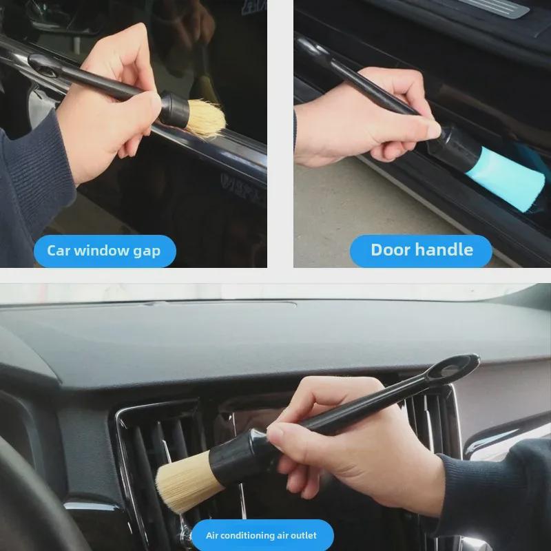 5-Piece Car Interior Detailing Brush Set for Gaps and Tight Spaces