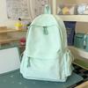Schoolbag New Japanese Schoolbag Ins Style Niche High Value Candy Color Embroidered Backpack Junior High School Students Lightweight Backpack