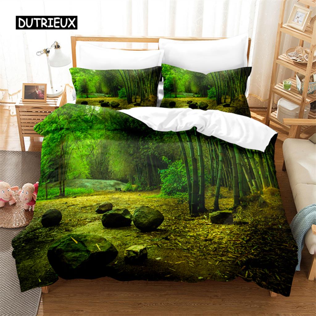 Cactus and Woods Bedding Set Duvet Cover Set 3d Bedding Digital Printing Bed Linen Queen Size Bedding Set Fashion Design