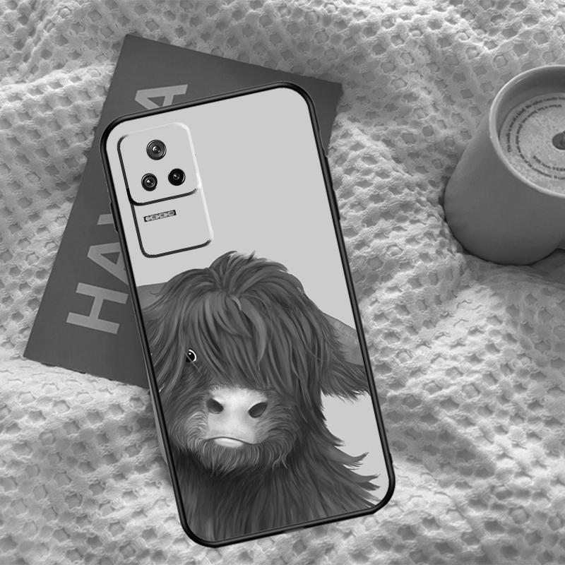 Cute Highland Cow Case For Xiaomi 13 14 15 Ultra 11T 12T 13T 14T Pro POCO X7 Pro X3 X5 F5 F6 M6 X6 Pro Cover