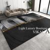 Crystal Velvet Light Luxury Household Carpet Living Room Study Bedroom Foot Mat Non-slip Dirty Resistant Washable Rug