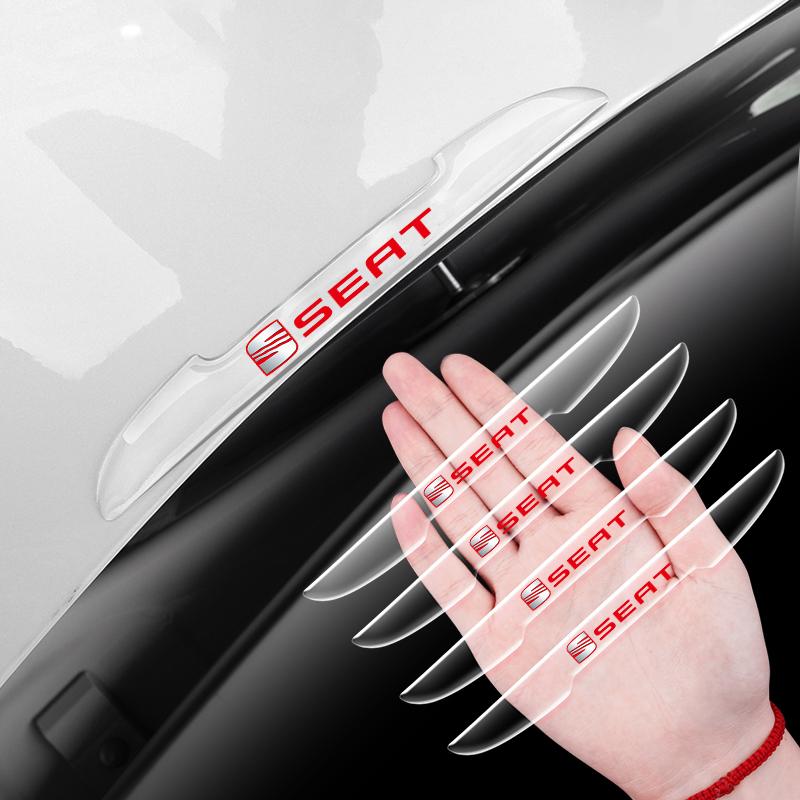 Caldo 4PZ Striscia Decorativa Anti-Collisione per Portiera Auto Bordo Paraurti Adesivi Protettivi Per SEAT Ibiza Leon Arona Ateca Tarraco Alhambra Cupra