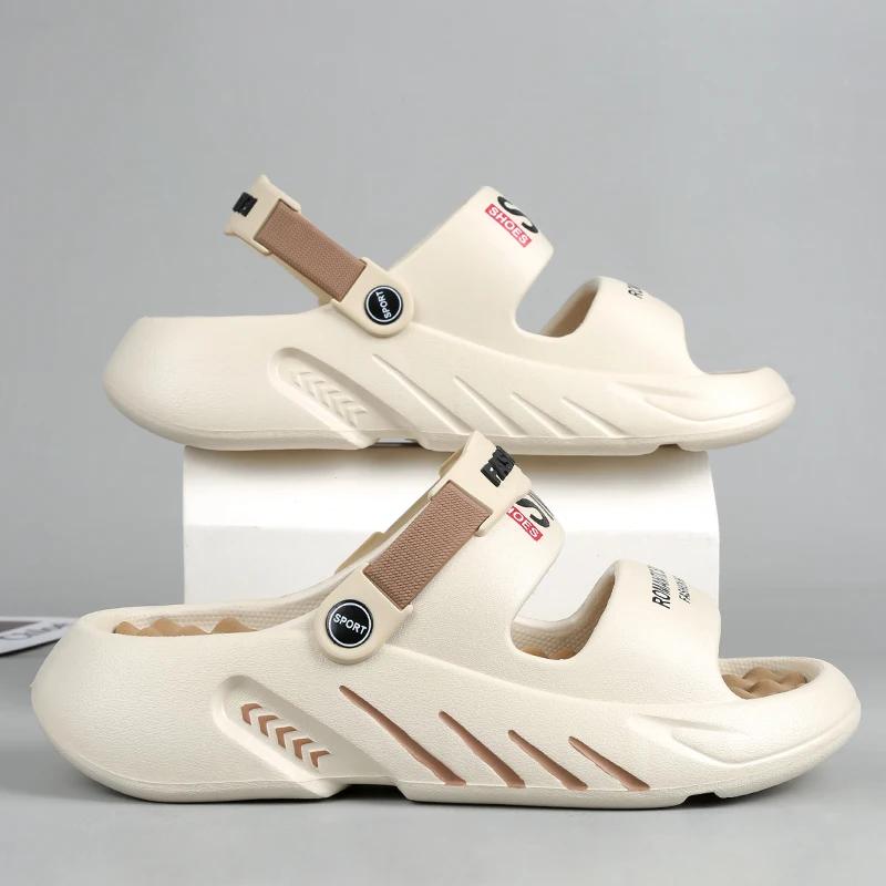 Herren Sportschuhe für Herren 2024 Sommer Herren Sandalen Lässige Sneaker Herren Sandalen Echtes Leder Flache Sandale Herren Hausschuhe Verkauf
