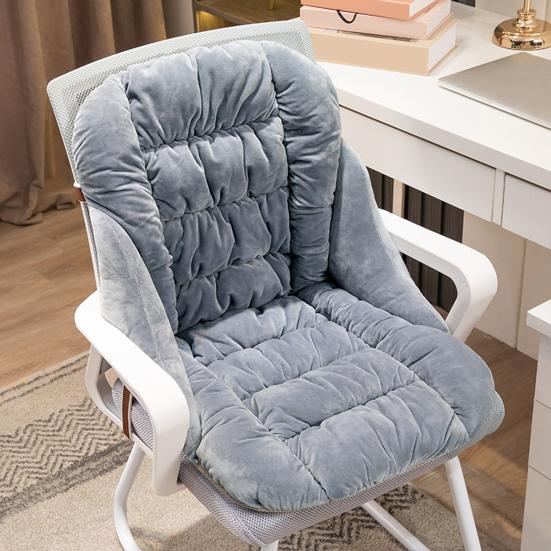 Seat Cushion with Removable Washable Cover Thick High-Resilience Filling Integrated Design Ergonomic Chair Cushion