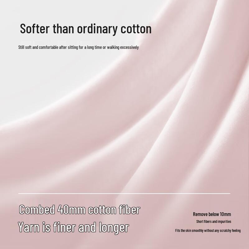 Xinmian Women's Combed Cotton Antibacterial Seamless Briefs