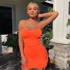 Sexy Tankjurk met Spaghettibandjes Basic Backless Bodycon Clubfeest Mini Jurk
