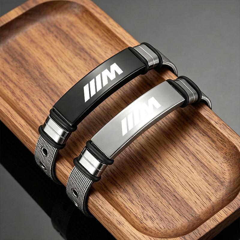 Personalized Wristband Stainless Steel Adjustable Decorative Bracelet For BMW X1 X2 X3 X4 X5 X6 X7 GT E53 E70 E71 F25 Keychain