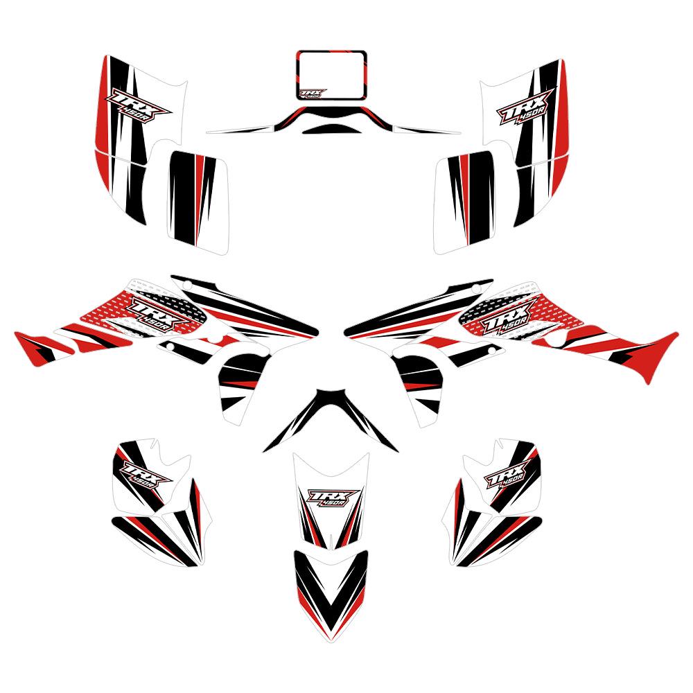 TRX450R FourTrax ATV Motorcycle Decorative Stickers (2004-2008, 2010-2016)