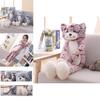 Adorable Large Cat Plush Toy Soft Cute Stuffed Doll Perfect For Christmas Gift