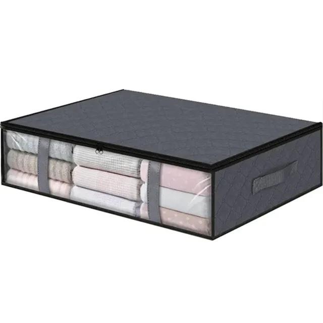 Foldable Under Bed Storage bag  with reinforced handles, suitable for quilts, blankets, pillows, and toys ,Clothing Storage Bags