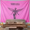 Nirvana Angel Wings Tapestry Wall Hanging Retro Grunge Decor for Bedroom Living Room Dorm Room Fan Gift