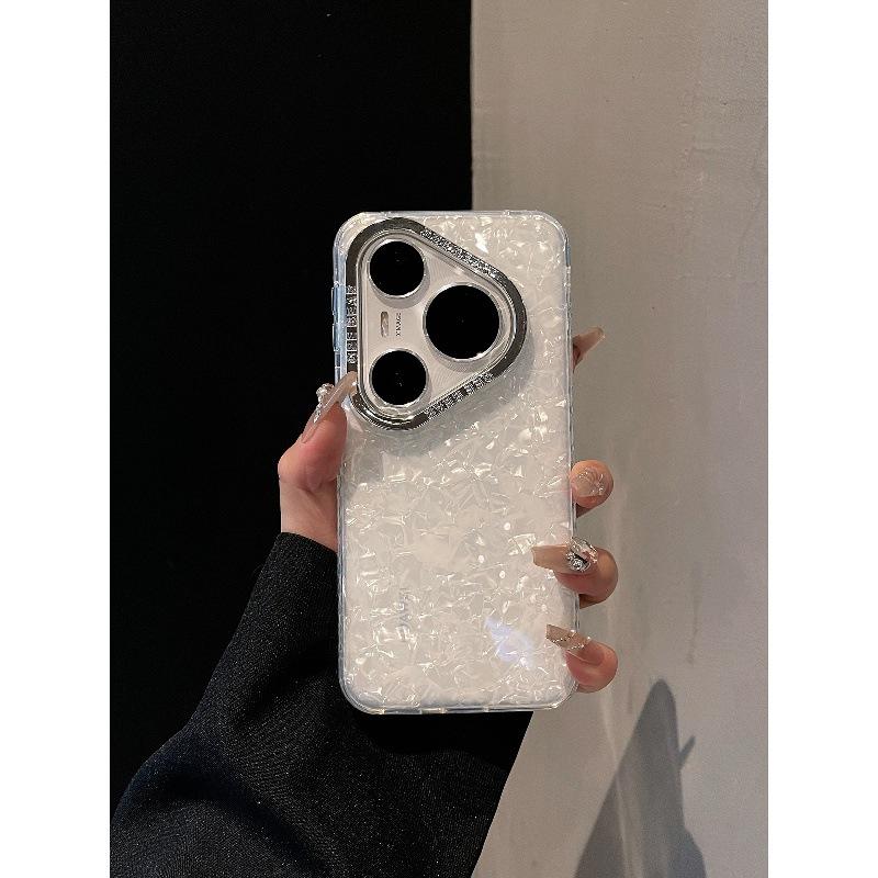 Applicable to Huawei pura80pro mobile phone case new p80 women's gradual change shell pattern pura70 pro anti-drop case