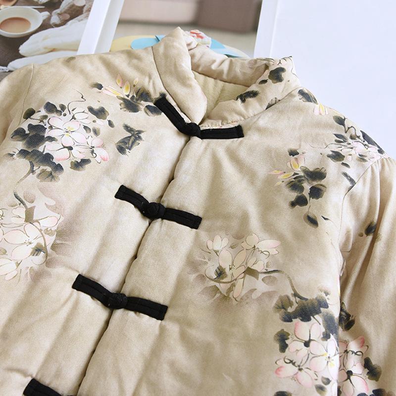 508 Lenjerie de corp caldă din bumbac, handmade de iarnă, retro - Stil nou chinezesc, îmbrăcăminte pentru mama