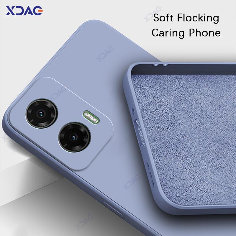 Mobile Phone Case for Motorola Moto G35 MotoG35 5G 6.72" Global 360 Soft Luxury Square Liquid Silicone Back Cover Armor