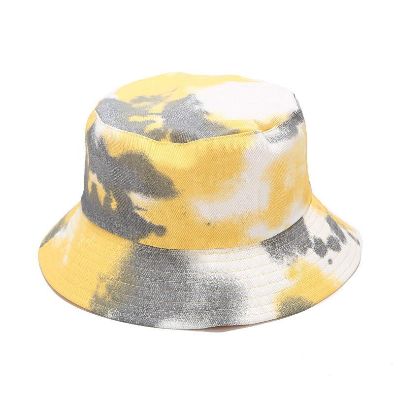 ins new tie-dye bucket hat men's and women's fashion trend double-sided basin hat spring and summer outdoor casual sun hat