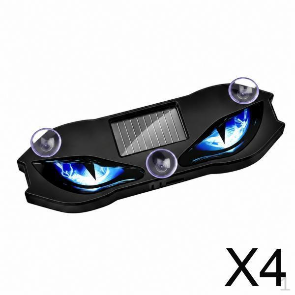 2xWindow Warning Brightness Panel Solar Car Light for Glass Panels