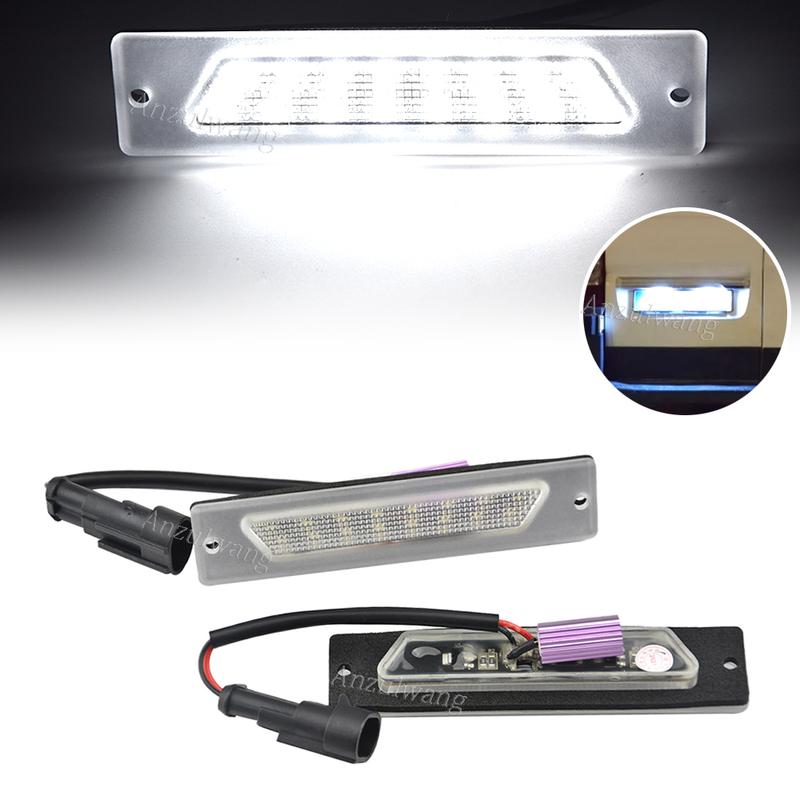 2Pcs LED License Plate Light Number Lamps For 1994-2002 Fiat Ducato & Peugeot Boxer Manager & Citroen Jumper Relay Bus Box 203