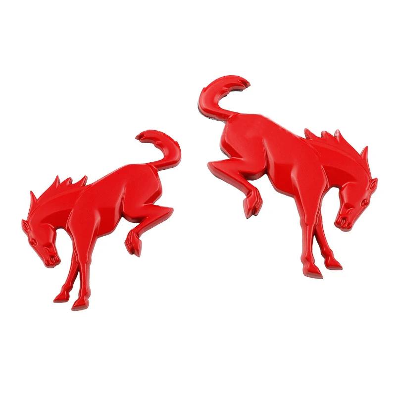 3D Emblem Decals Stickers Vinyl Rear Emblem Black ABS Tailgate Compatible with B ronco Sport Accessories Red