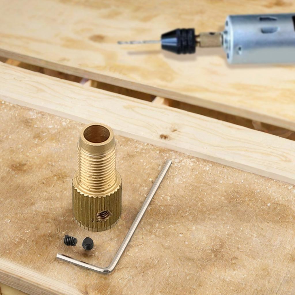 Brass Copper Drill Chuck Shaft Chuck Drill M8-2/2.3/3.17/5mm