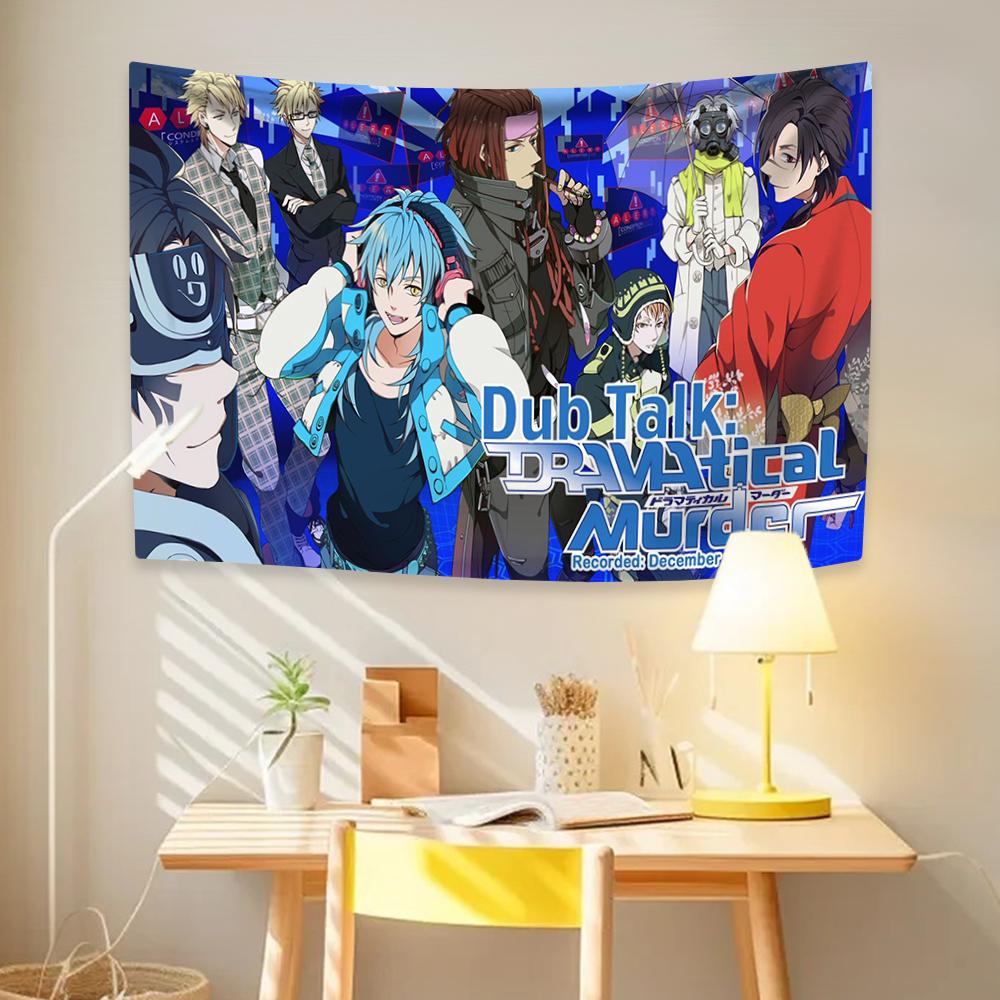 Japanese Anime Tapestry Dramatics Game Murders Flag Home Decoration Living Room Bedroom Backdrop Cloth Festival Gifts