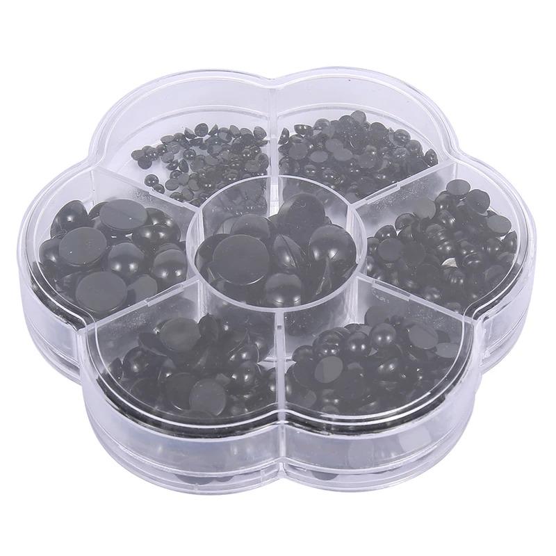 500Pcs Doll Making Eyes 3-12mm Reusable Plastic Button Crafts Safety Eyes for Bear Soft Toy Stuffed Animal Doll DIY Accessories