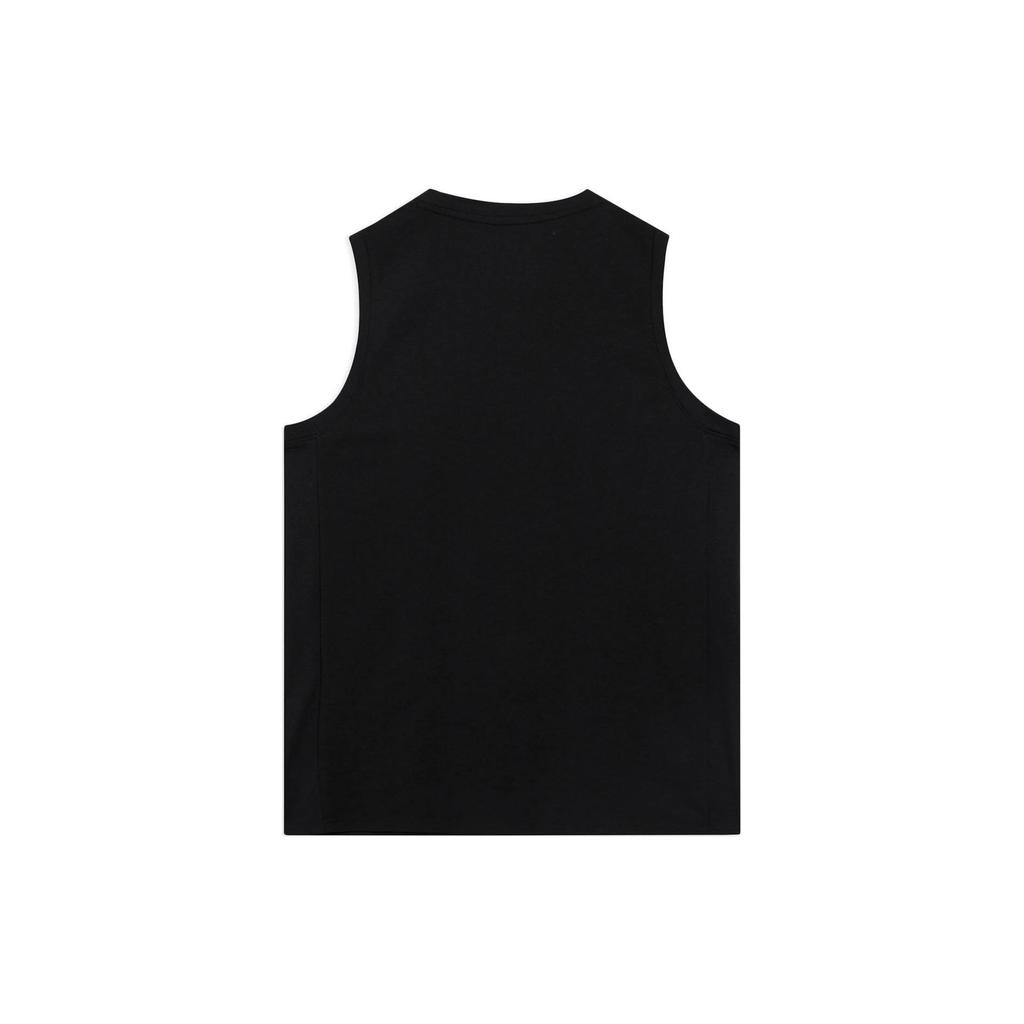 Li Ning Wade Series SS22 Solid Color Crew Neck Pullover Vest Men Tops Black AVSS031-1