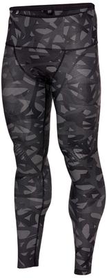Biogear BG9000 Trainings-Tights, Lang, Dynamotion Fit, Nahtlos, UV-Schutz, 2-Wege-Stretch, Herren, Schwarz/Grau, Größe S