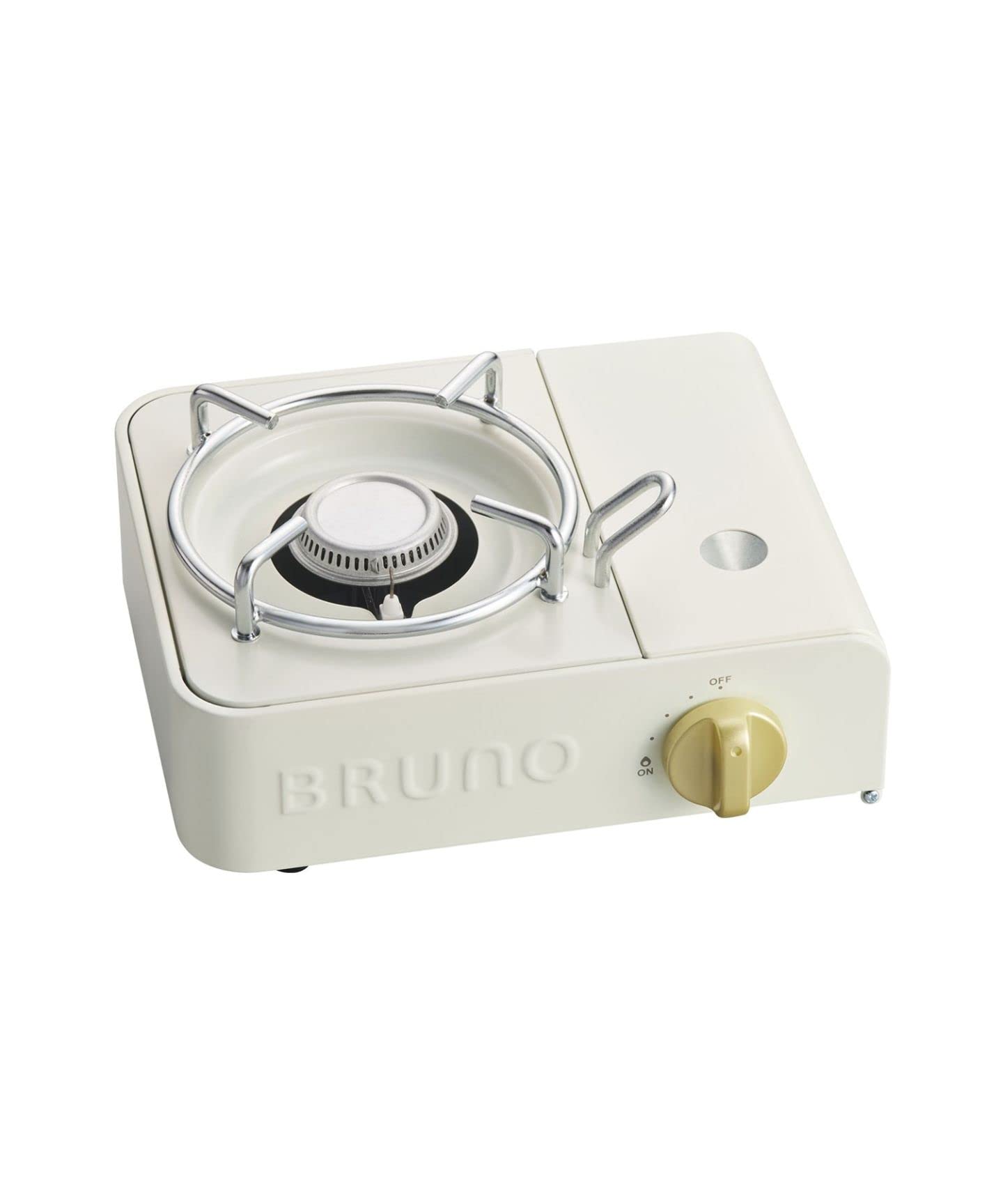 

BRUNO Portable Gas Stove, Mini, Perfect for Camping, Yakiniku, Outdoors, and Disaster Preparedness, Cute and Stylish, Ivory, BOE094-IV, 7760891