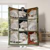 150*200cm Flannel Blanket, Thickened Blanket, Air-conditioned Nap Blanket