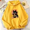 Funny Black Ramen Cat Japanese Anime Style Design Printed Hoodie Fleece Sweatshirt Soft Graphic Pullover Casual Clothes