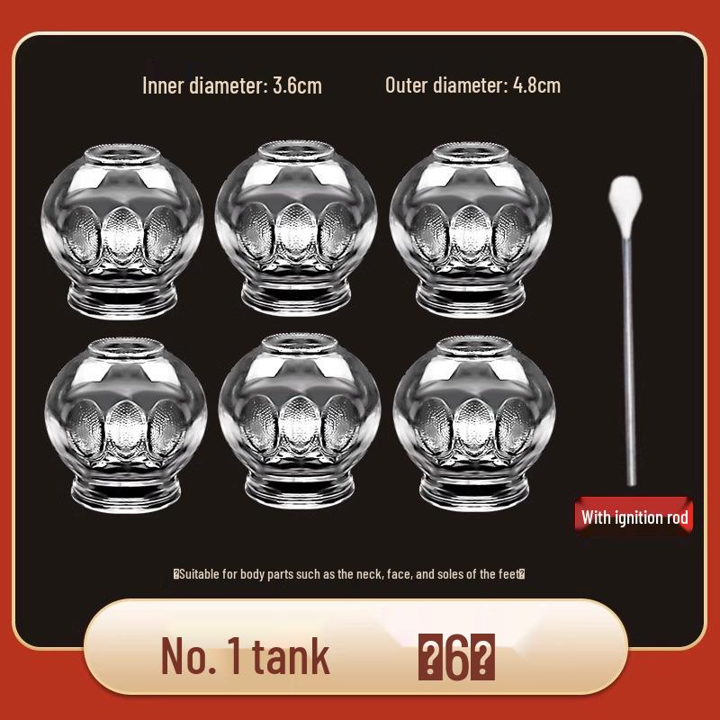 Chenye Thickened Glass Fire Cupping Set – Beauty & Household Therapy Jars