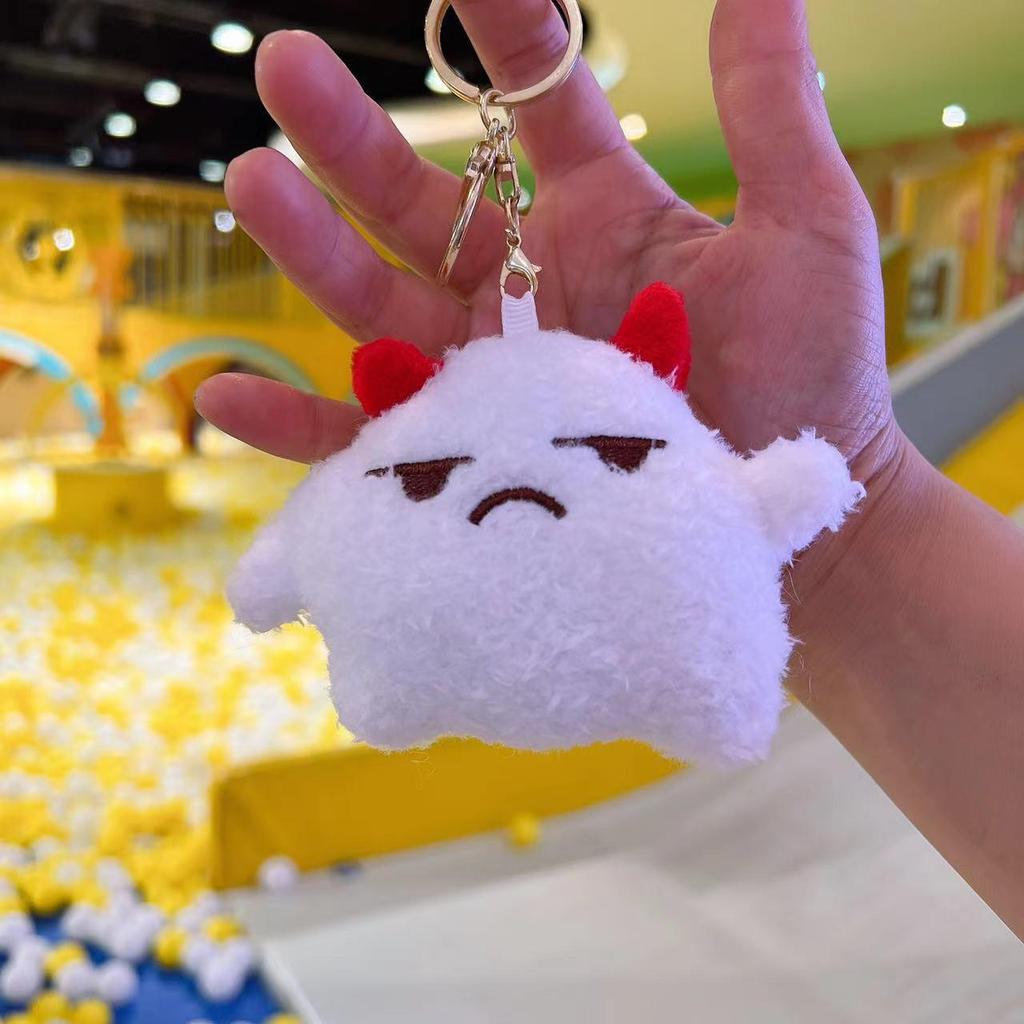 Little Red Book Style Yeti Pendant Plush Backpack Keychain for Women - Little Monster Doll Gift