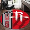 Basketball Pride Rockets Round Rug for Livingroom,Bedroom, Palyroom, Chair Rug, Area Rug, Circle Carpet, Large Size Fan Christmas Gift
