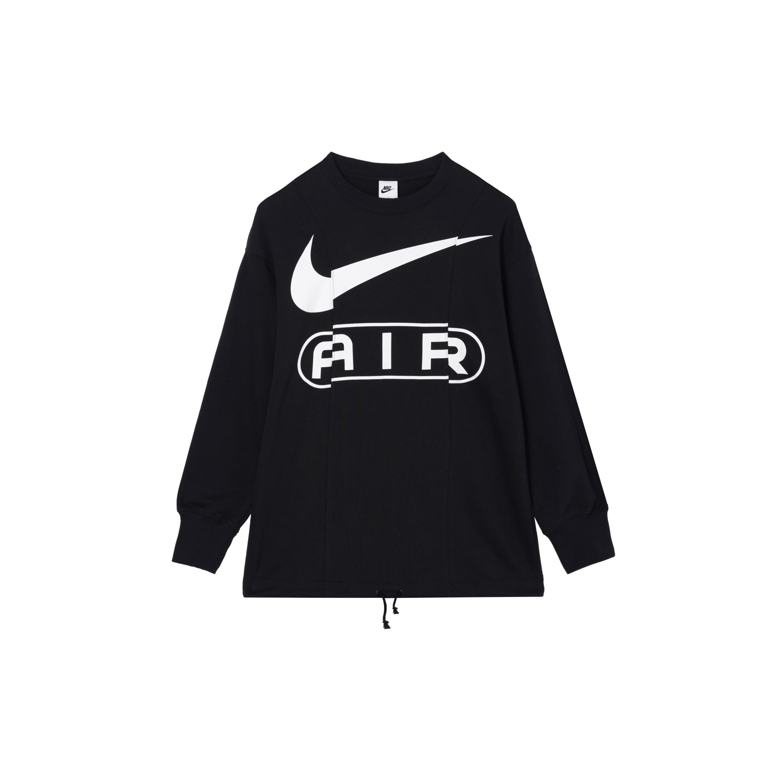 

New Nike AIR Sweatshirt Women s Black FN1898-010 S