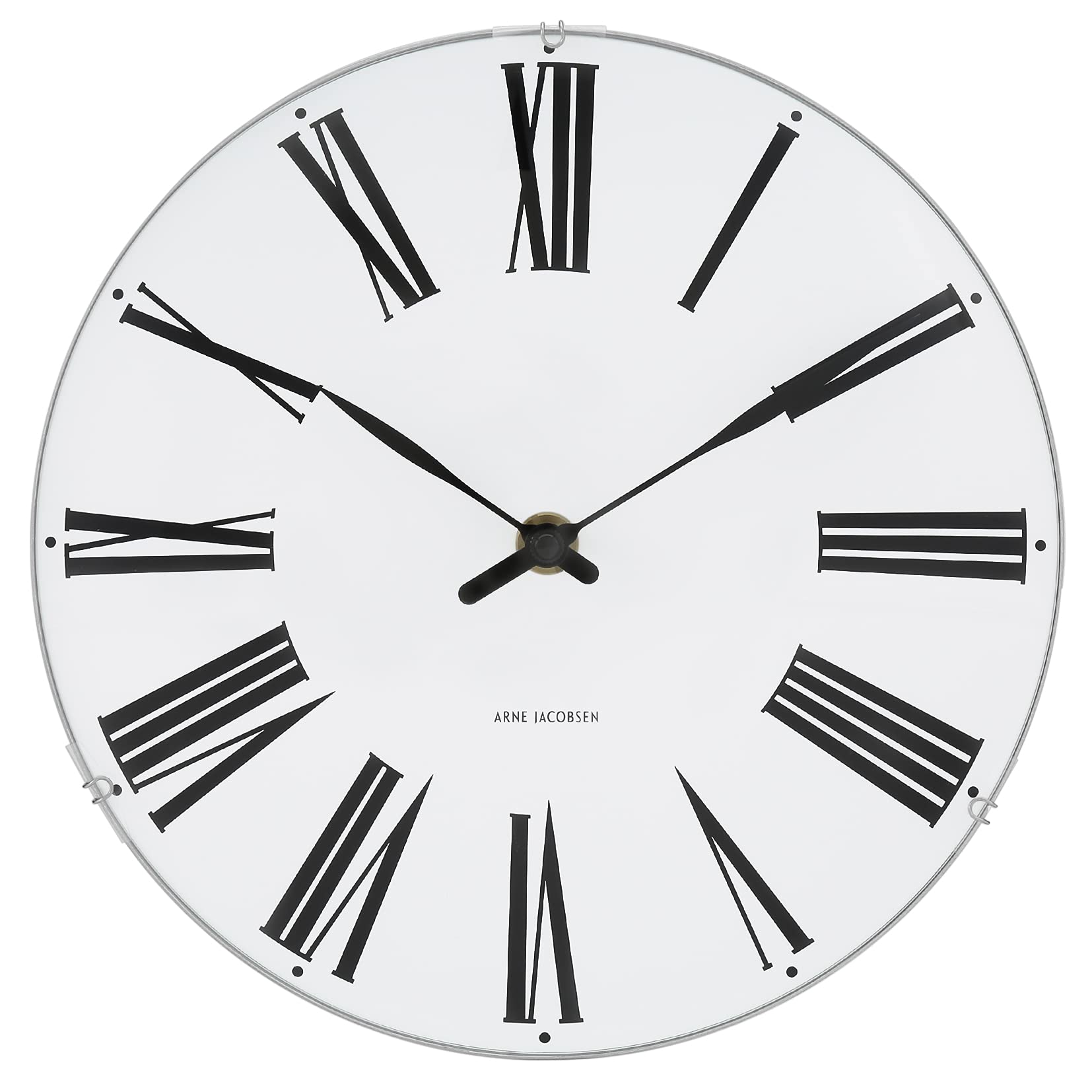 

ARNE JACOBSEN Wall Clock ROMAN WC/WH/BK/21cm [Used] білий