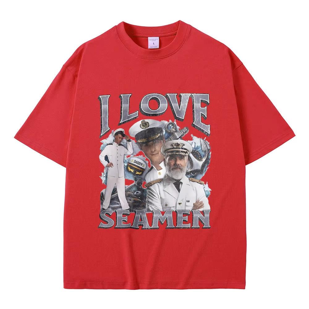 

I Love Seamen Funny Offensive Sailor Tshirt T-shirt Women Casual Fashion T Shirts Unisex Vintage Tees Women Clothes 4XL