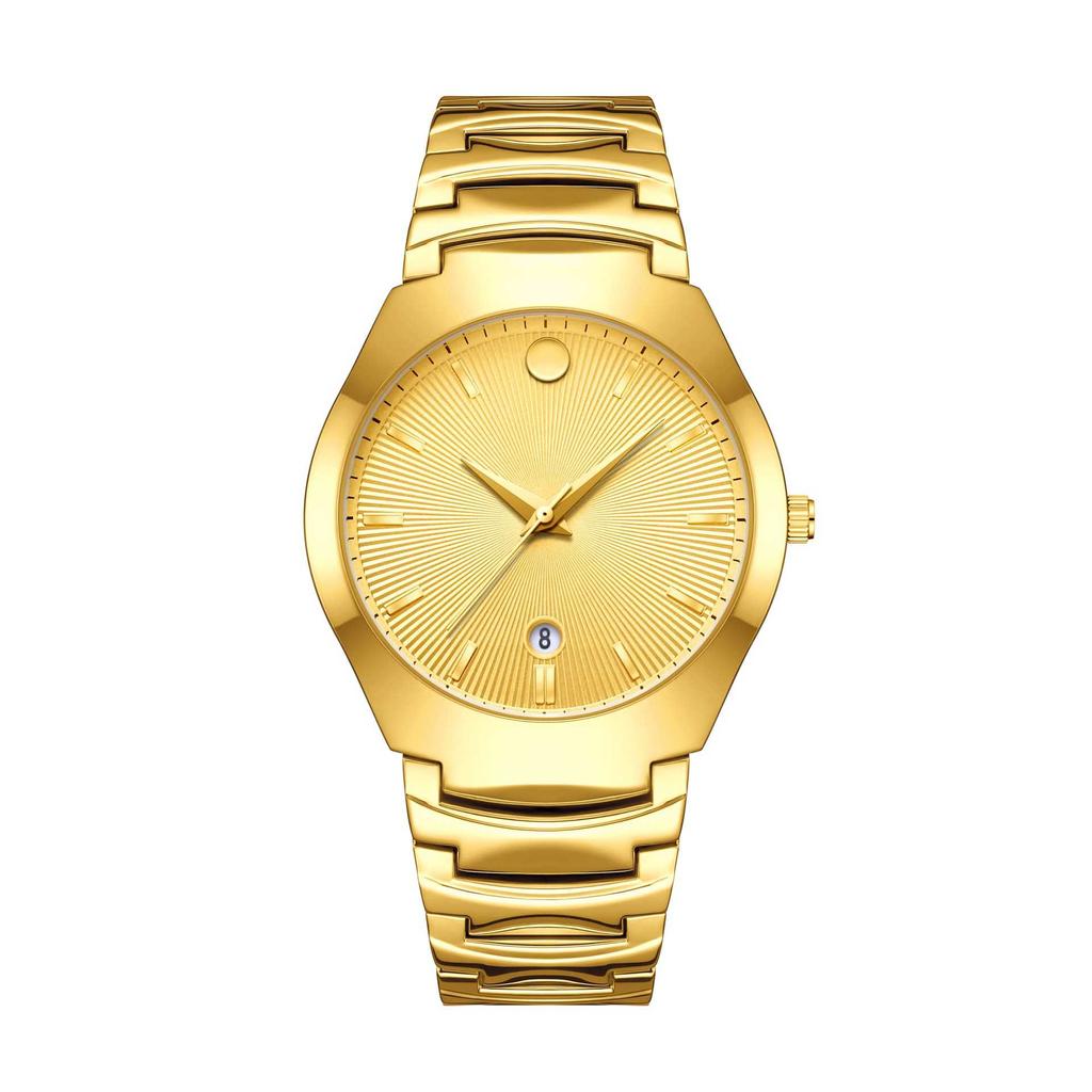 Black Gold Couple Watch Business Fashion Steel Belt Watch Fashion Couple Watch